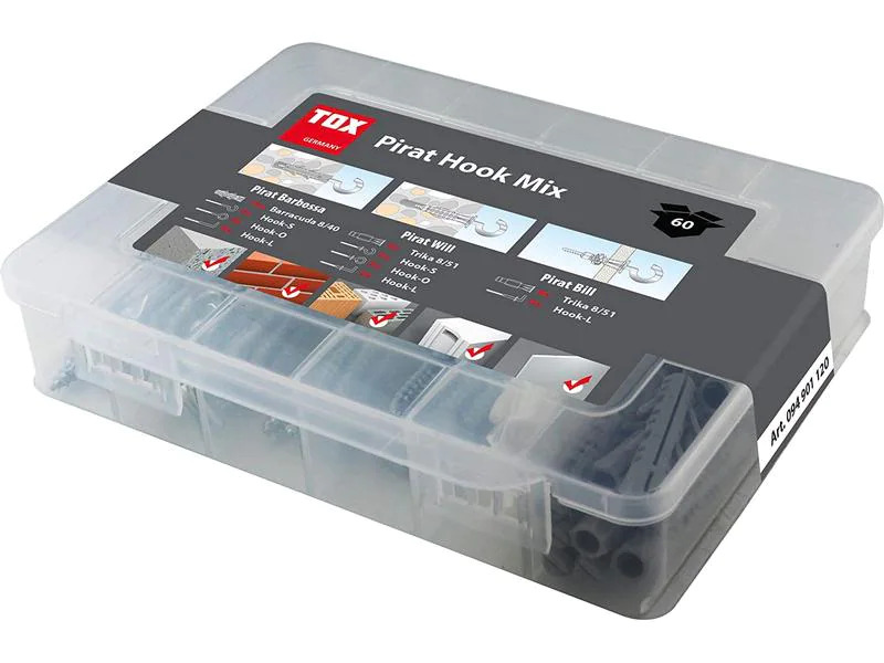 Tox-Dübel Hakendübel Pirat Hook Mix 60 Stück