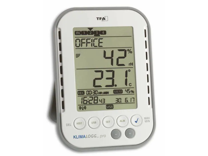TFA Dostmann Thermo-/Hygrometer Klima Logg Pro