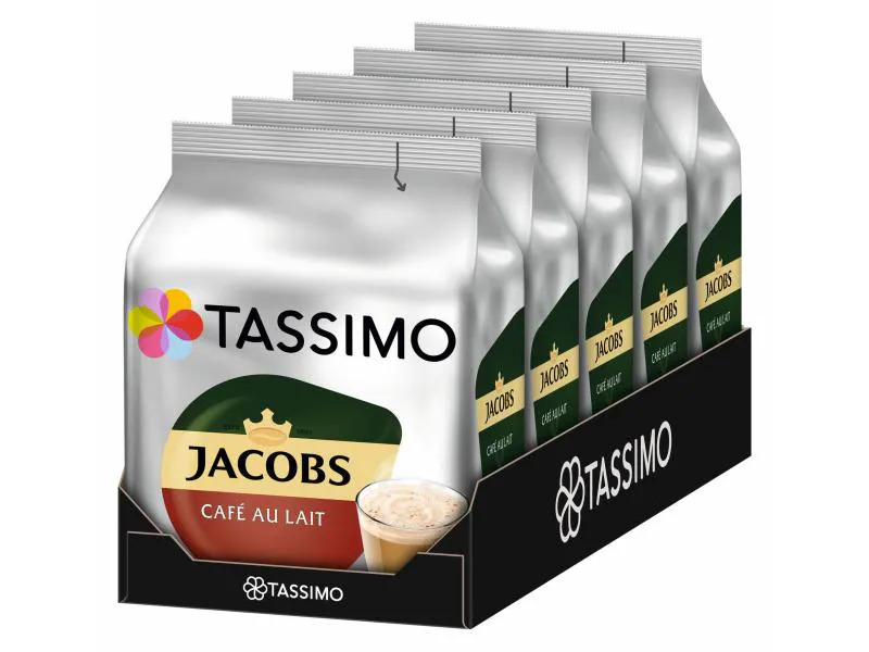 TASSIMO Kaffeekapseln T DISC Jacobs Café au Lait 80 Portionen