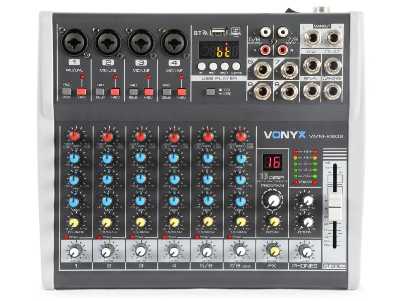 Vonyx Mischpult VMM-K802