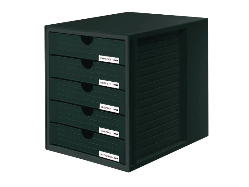 HAN Schubladenbox SYSTEMBOX A4 Schwarz