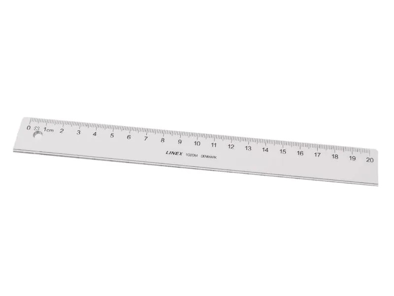 Linex Lineal mit Tuschekante, 20 cm