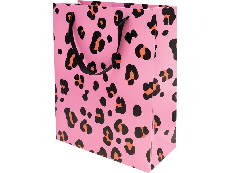 Rico Design Geschenktasche Leo 1 Stück, Orange/Rosa, 26 x 32 x 12 cm