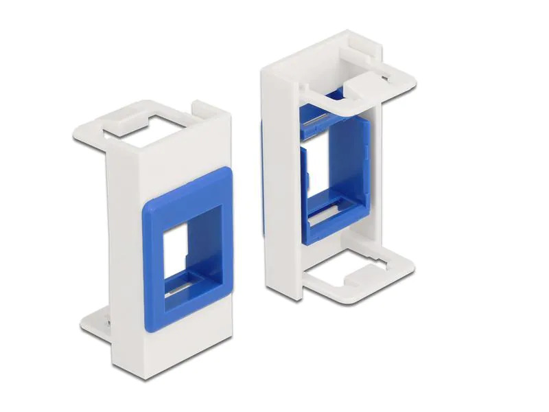 Delock Easy 45 Modul Keystone Halterung weiss / blau