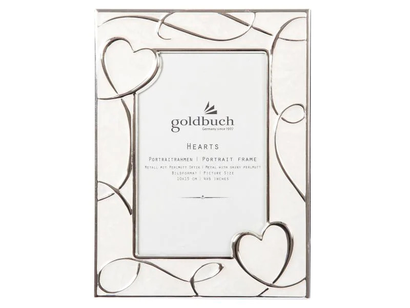 Goldbuch Bilderrahmen Hearts Silber, 10 x 15 cm