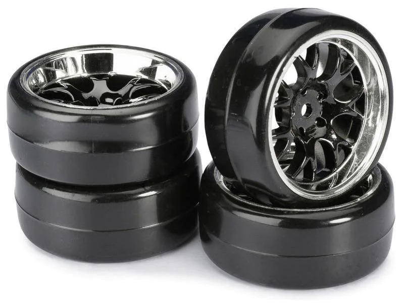 Absima Kompletträder Drift LP Profil B Wabe, 1:10, 4 Stück