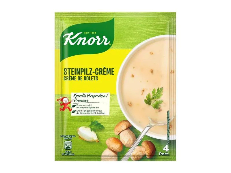 Knorr Steinpilz-Crème Suppe 4 Portionen