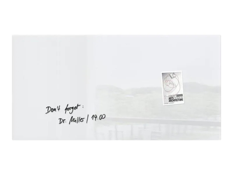Sigel Magnethaftendes Glassboard 46 cm x 91 cm, Weiss