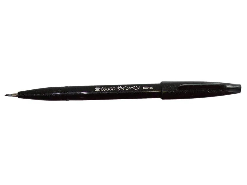 pentel Filzstift Brush Sign 1 Stück, Schwarz
