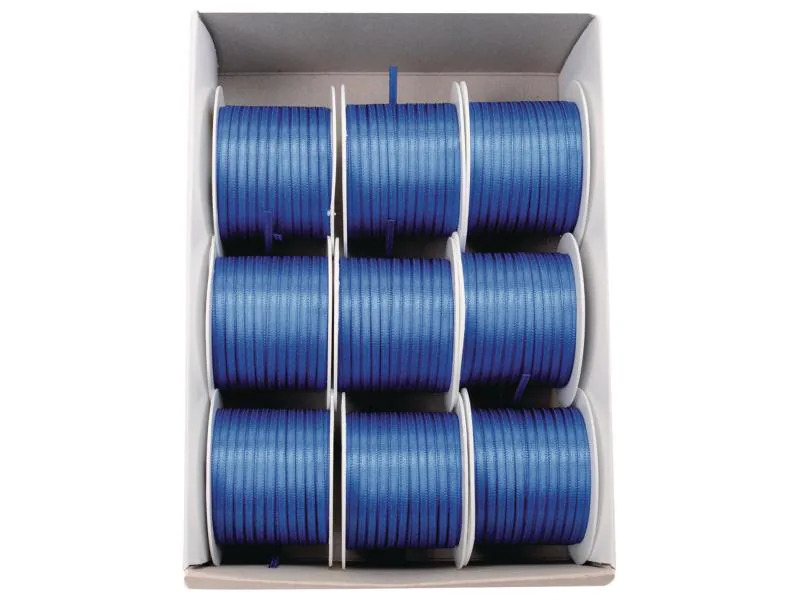 GOLDINA Satinband 3 mm x 10 m, Blau