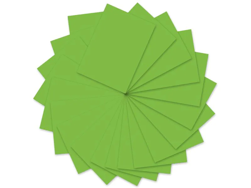 URSUS Tonzeichenpapier A4, 130 g/m², 100 Blatt, Tropicgrün