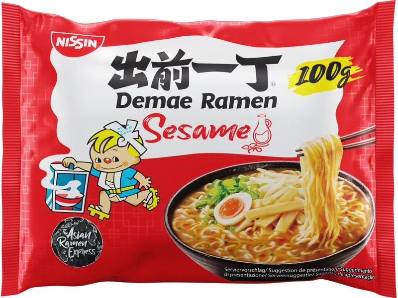 Nissin Food Demae Ramen Nudelsuppe Sesam 100 g