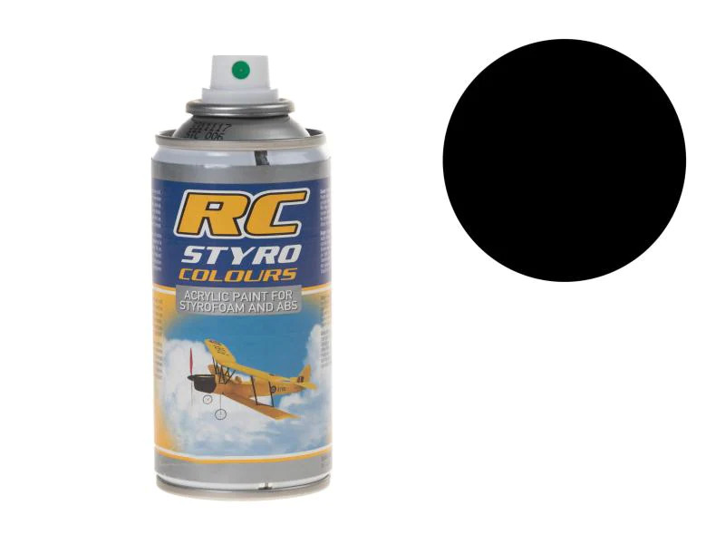 Ghiant Kunststoffspray RC STYRO Schwarz 610 150 ml
