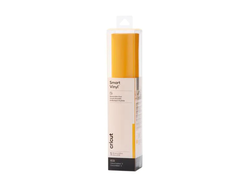 Cricut Vinylfolie Smart ablösbar 33 x 366 cm, 1 Stück, Gelb