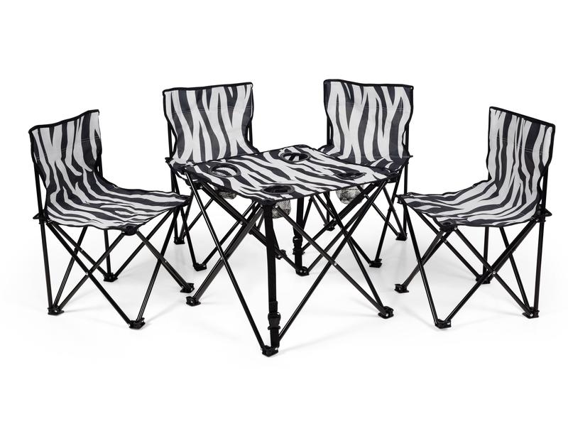 Zebraffo Camping-Sitzgarnitur Zebra 5er Kids