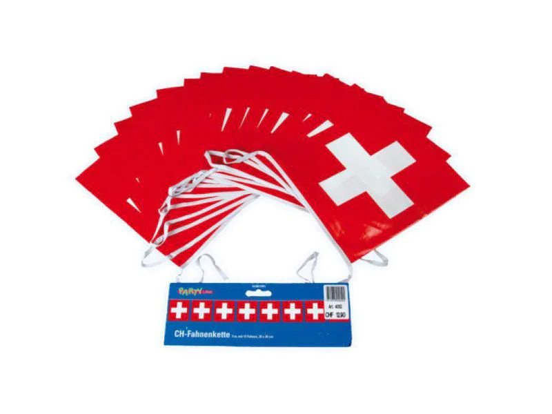 Haushaltsware Girlande Schweizerkreuz