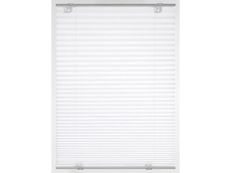 Gardinia Plissée Solo mit Saugnäpfen, blickdicht 80 x 130 cm, Weiss