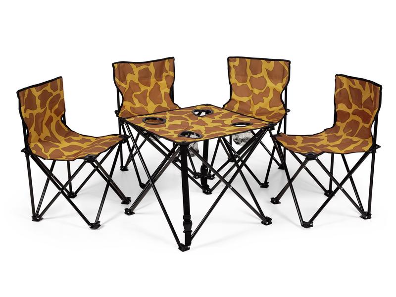 Zebraffo Camping-Sitzgarnitur Giraffe 5er Kids