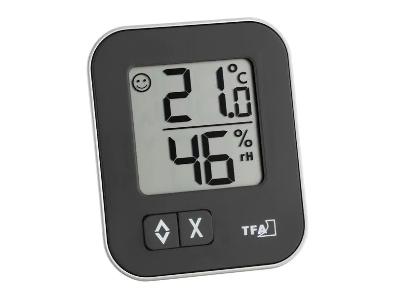 TFA Dostmann Thermo-/Hygrometer MOXX Schwarz