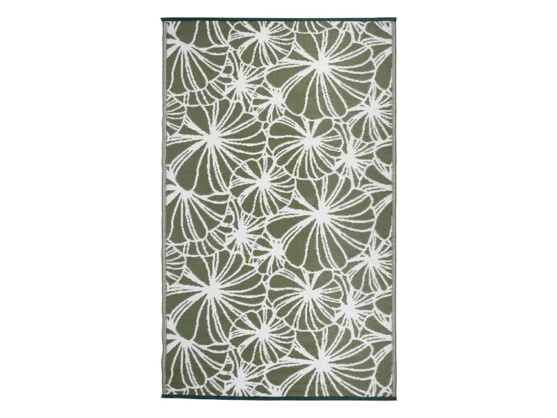 Esschert Design Teppich 240 x 150 cm Blumenmuster