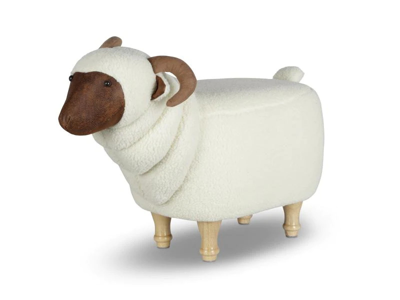 zoosy Kinderhocker Ziege Helga Weiss