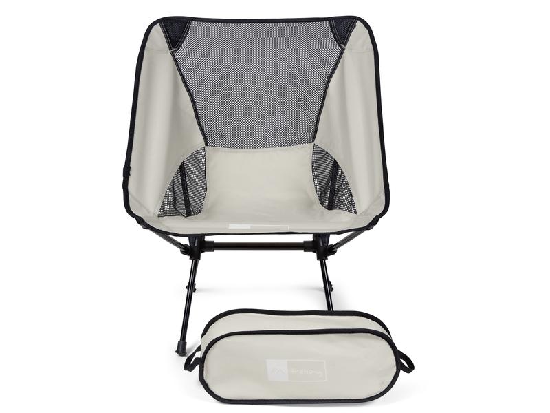 Trekony Campingstuhl Tief Taupe Aluminium