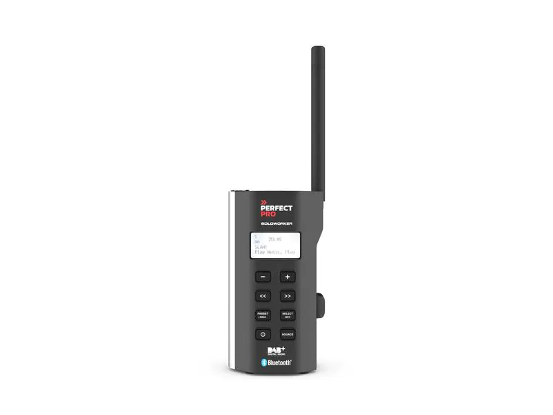 Perfectpro DAB+ Radio SOLOWORKER Schwarz