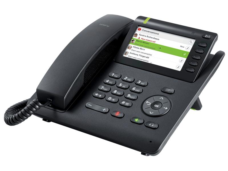 UNIFY SIP Tischtelefon CP600 Schwarz