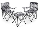 Zebraffo Camping-Sitzgarnitur Zebra 3er