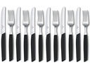 Victorinox Besteck-Set Swiss Modern 12-teilig, Schwarz