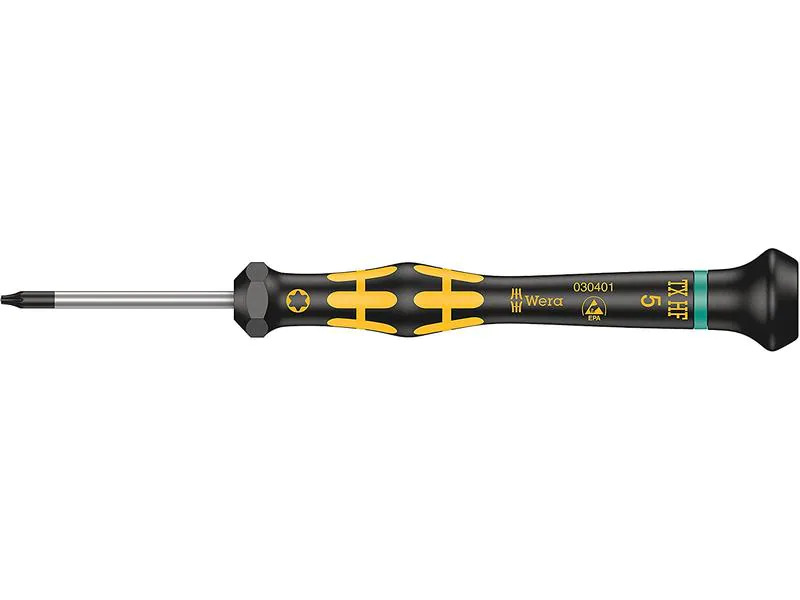 Wera Schraubenzieher 1567 ESD Micro HF TX 5 x 40 mm Torx