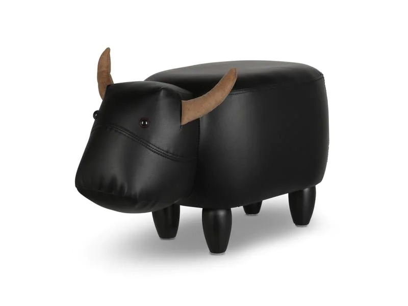 zoosy Kinderhocker Kuh Nero Schwarz
