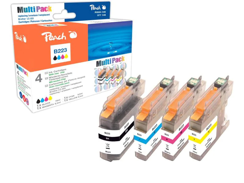 Peach Tintenset Brother LC-223 Multipack