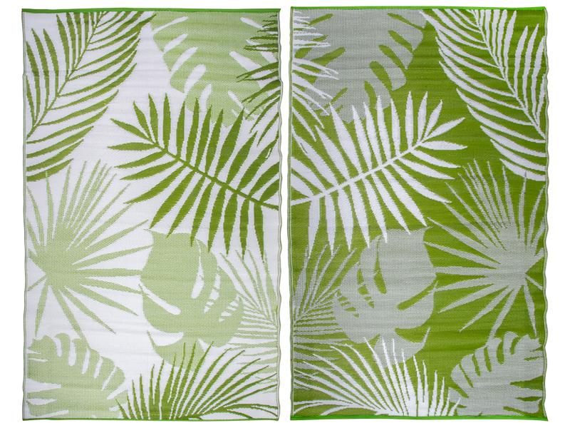 Esschert Design Teppich Dschungelblätter 151.5 x 241 cm