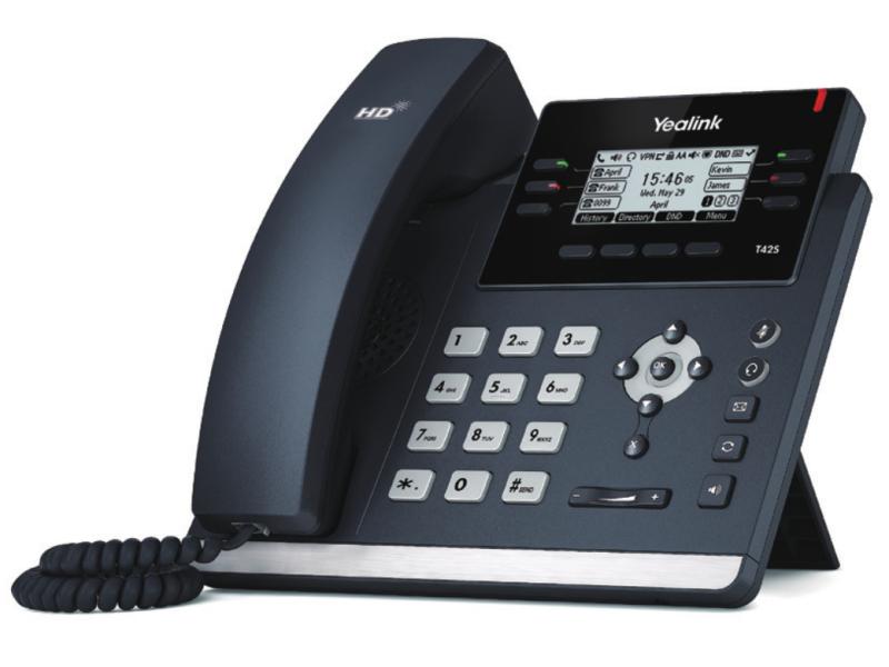 Yealink Tischtelefon SIP-T42U Grau