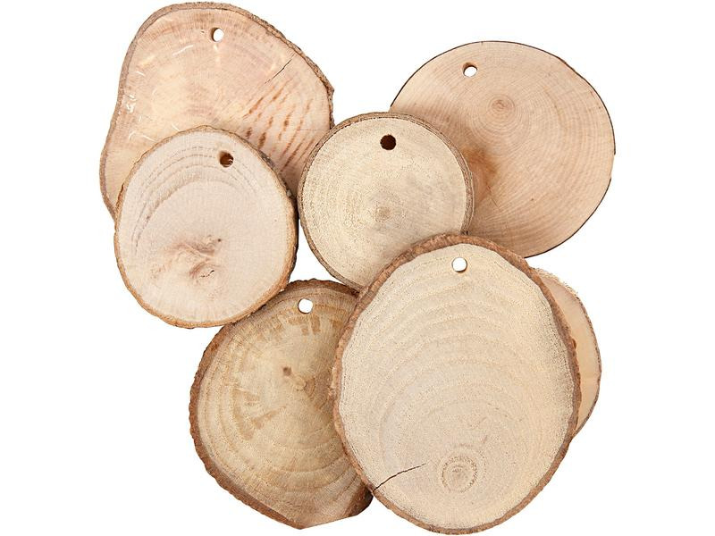Creativ Company Holzartikel 4 - 7 x 0.5 cm 25 Stück
