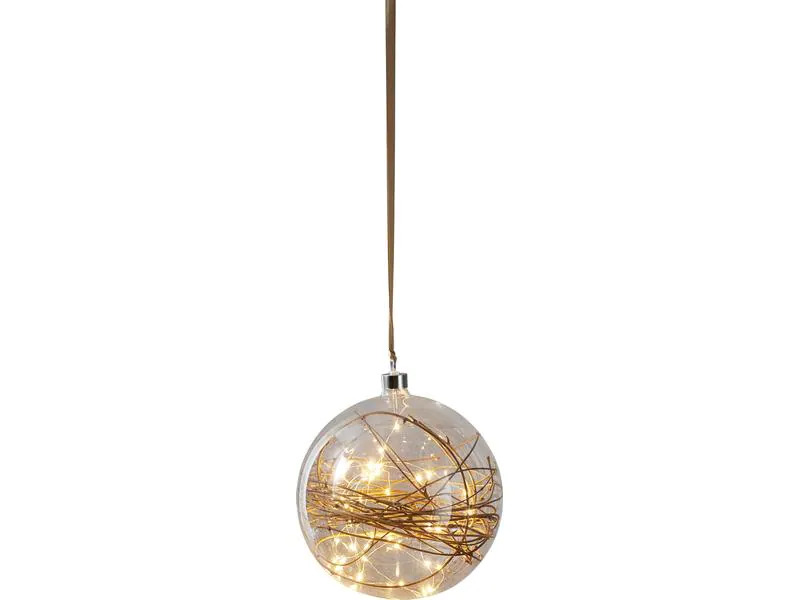 Star Trading Weihnachtskugel Glow, 40 LED, 20 cm, indoor
