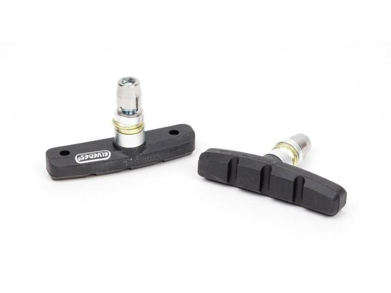 Elvedes Bremsschuhe V-Brake 60 x 10 mm, Schwarz