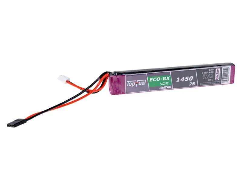 Hacker RC-Akku LiPo 1450 mAh 7.4 V 20C ECO-X slim RX MTAG
