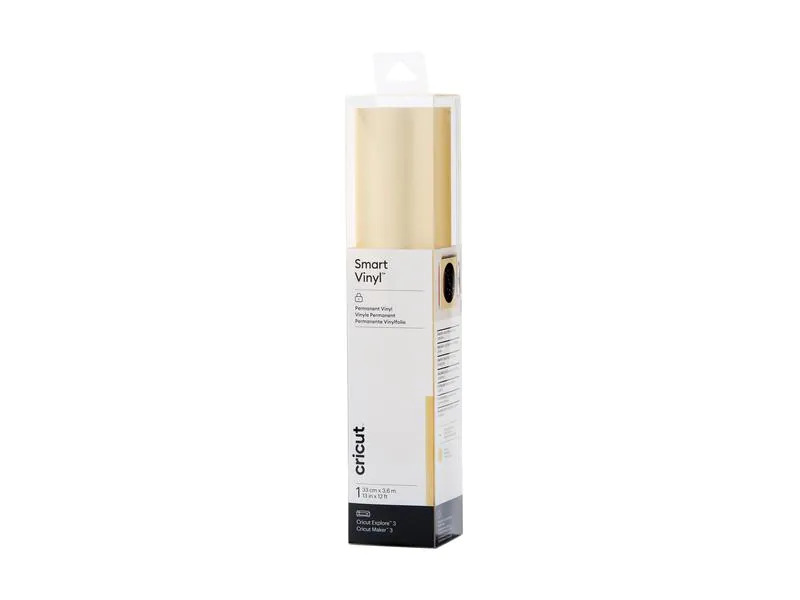 Cricut Vinylfolie Smart Vinyl Glanz, Permanent 33 x 366 cm, Gold