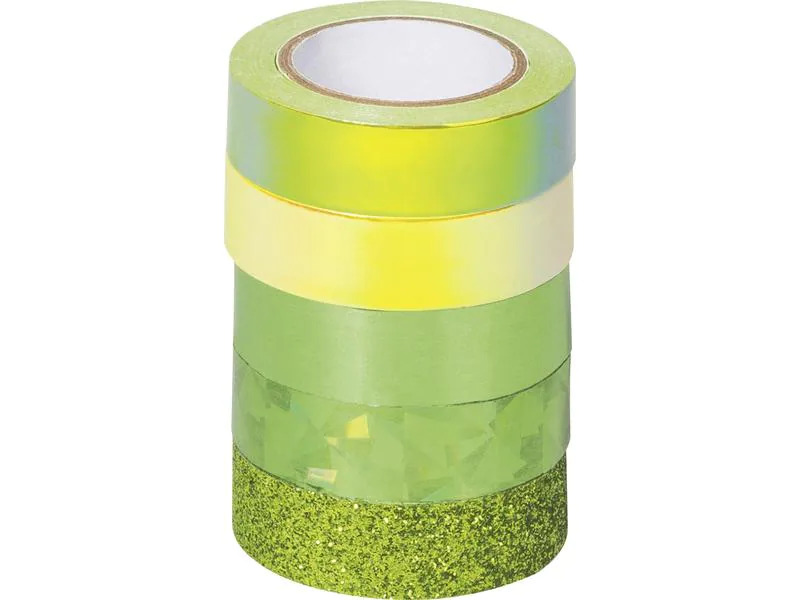 Heyda Washi Tape Effekt Mix Basic Grün