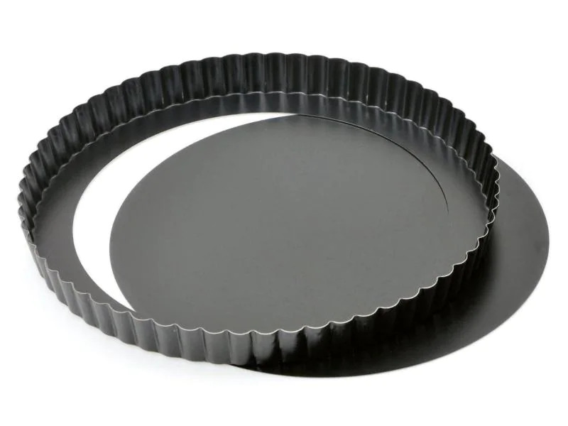 Kaiser Quiche-Backform mit Hebeboden 28 cm, Schwarz