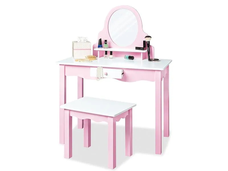 Pinolino Schminkset Kinderschminktisch Jasmin mit Hocker