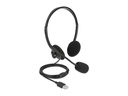 Delock Headset USB Stereo für PC und Notebook – Ultra-Leicht