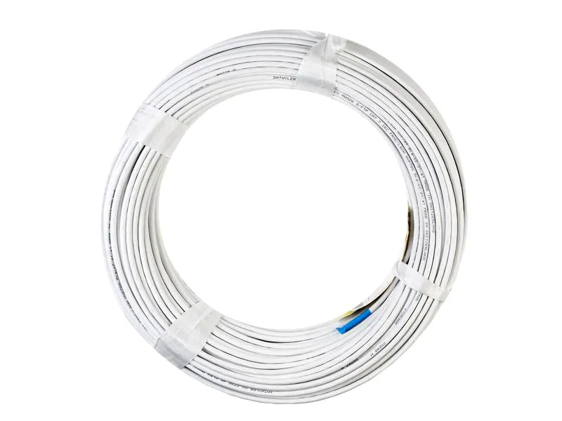 Dätwyler IT Infra Rangierkabel CU 7702 4P Flex Cat 7, S/FTP, 100 m, Weiss