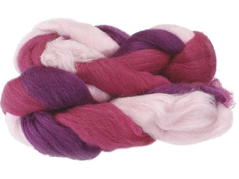 Heyda Filzwolle 3-Strang-Mix 50 g, Lila/Pink/Rosa