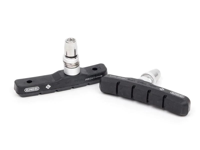 Elvedes Bremsschuhe V-Brake 72 x 10 mm, Schwarz