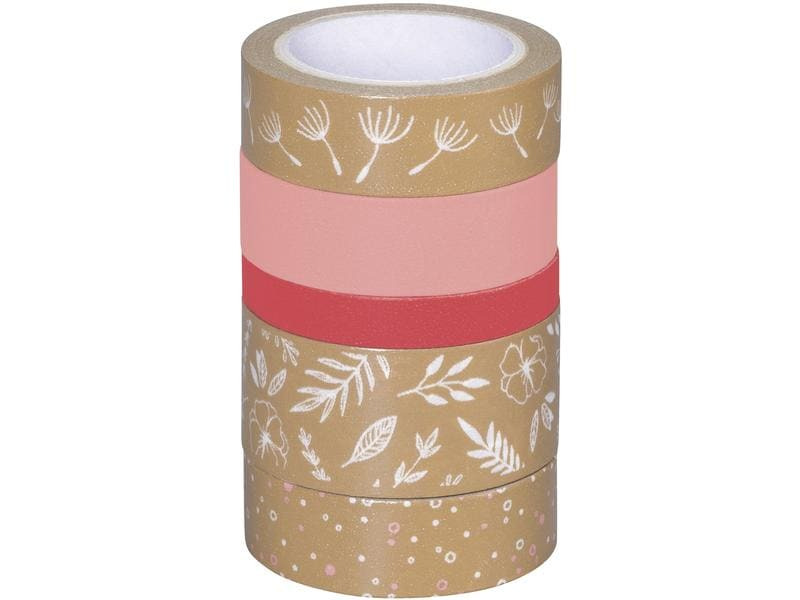 Heyda Washi Tape Natur Blätter Rosa