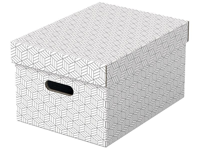 Leitz Aufbewahrungsbox Esselte Home M Mittel, 3 Stück, Weiss
