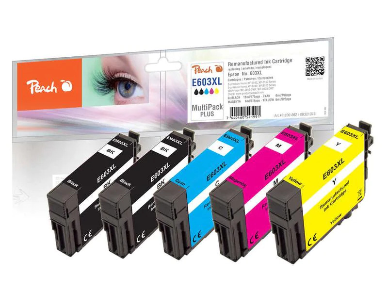 Peach Tinte Epson 603XL (T03A6) 2x BK, C, M, Y